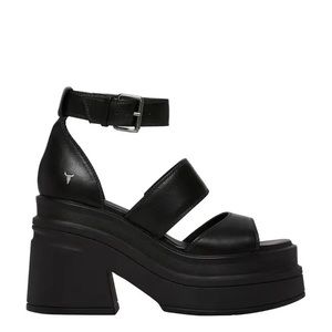 WINDSOR SMITH Match Black Leather Sandal